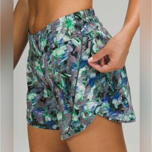 Lululemon Track That Mid-Rise Short 5", Multi Rapid Flourish, 6